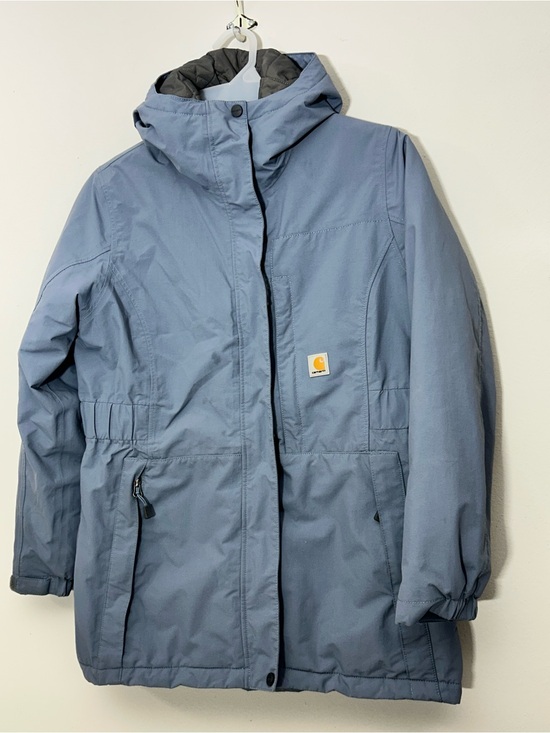 Carhartt Jackets & Blazers - Carhartt Women's Hooded Storm Defender Waterproof Insulated Jacket Blue Size M
